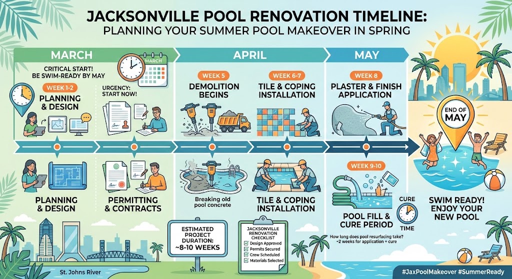 Jacksonville Pool Makeover: Your Spring Renovation Timeline